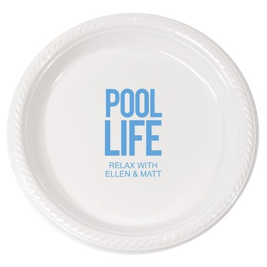 Pool Life Plastic Plates